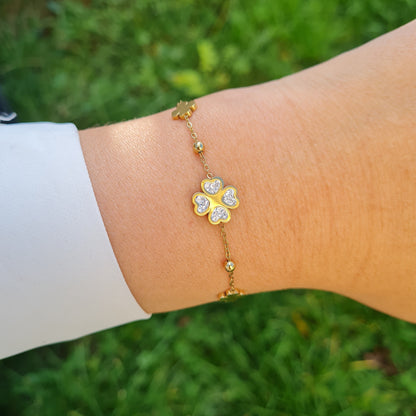 Bracelet Fleur En acier Inoxydable